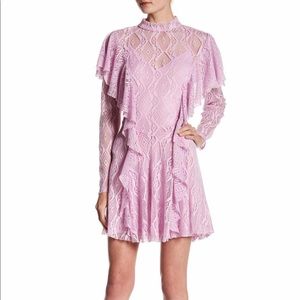 Free people mock neck lace Dress